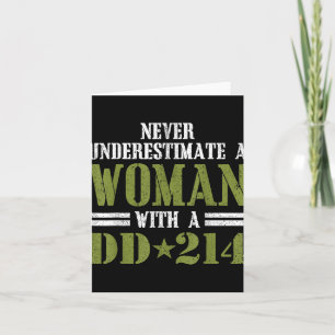 Vrouwen Met Dd-214 Vrouwelijke Veteranen Dag Cadea Kaart