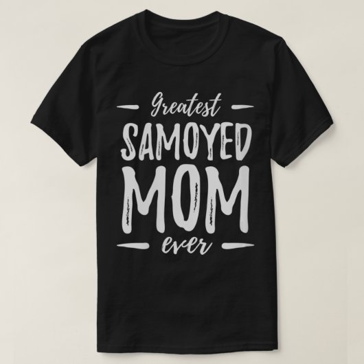 Vrouwen met de grootste Samoyed Dog Mam Funny Gift T-shirt (Design voorkant)