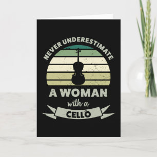 Vrouwen met een Cello Funny Gifts mama Kaart