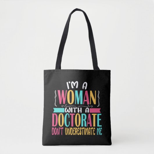 Vrouwen met een doctoraatsgraad PhD Afstuderen 202 Tote Bag (Voorkant)