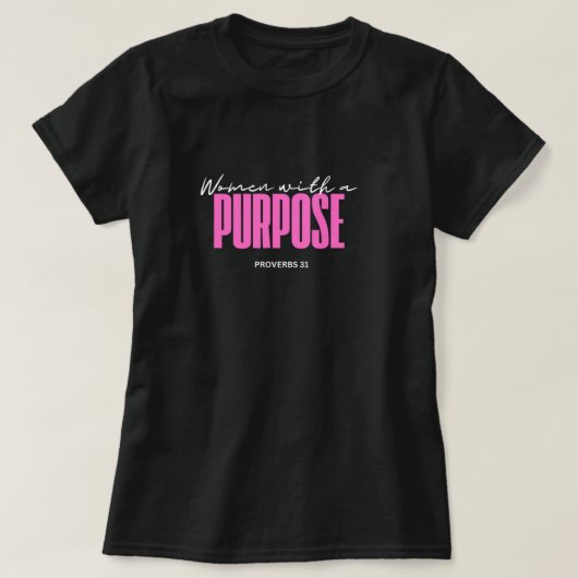 Vrouwen met een doel t-shirt (Design voorkant)
