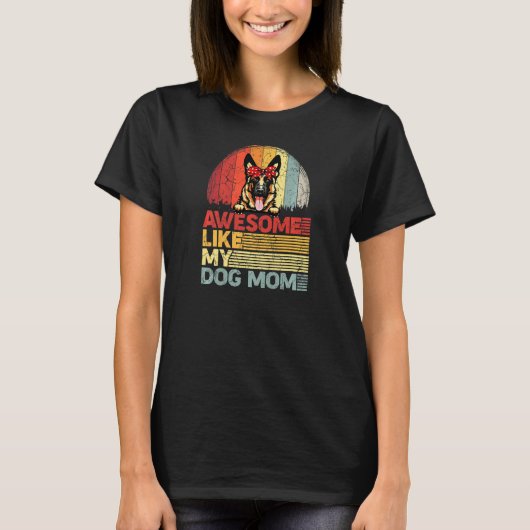 Vrouwen met een Duitse herder Geweldige als mijn T-shirt (Voorkant)