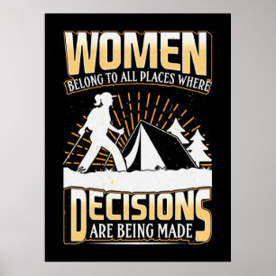 Vrouwen met een hogere positie behoren tot alle pl poster