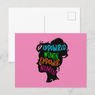 Vrouwen met een krachtige kracht briefkaart