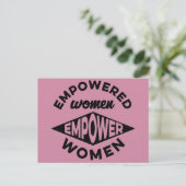 Vrouwen met een krachtige kracht briefkaart (Staand voorkant)