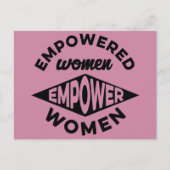 Vrouwen met een krachtige kracht briefkaart (Voorkant)