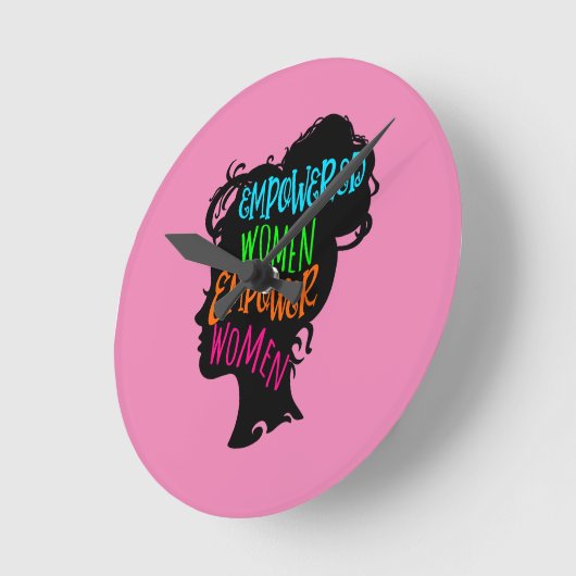 Vrouwen met een krachtige kracht ronde klok (Hoek)