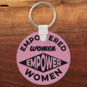 Vrouwen met een krachtige kracht sleutelhanger (Voorkant)