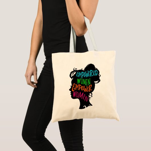 Vrouwen met een krachtige kracht tote bag (Voorkant (product))