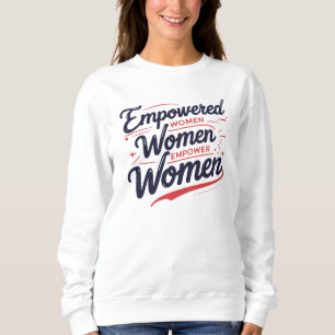 Vrouwen met een krachtige kracht trui