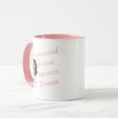 Vrouwen met een krachtige motor Mok vrouwen (Voorkant links)