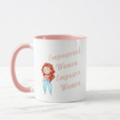 Vrouwen met een krachtige motor Mok vrouwen (Links)