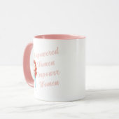 Vrouwen met een krachtige motor Mok vrouwen (Voorkant links)