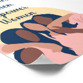 Vrouwen met een krachtige motor Poster vrouwen (Hoek)