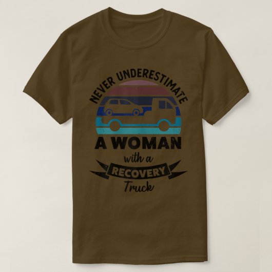 Vrouwen met een ophaalwagen geven mam t-shirt (Design voorkant)
