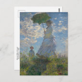Vrouwen met een parasol van het Claude Monet Brief Briefkaart (Voorkant / Achterkant)