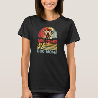 Vrouwen met een verstoorde labrador Geweldige als  T-shirt