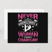 Vrouwen met een zaag briefkaart (Voorkant / Achterkant)