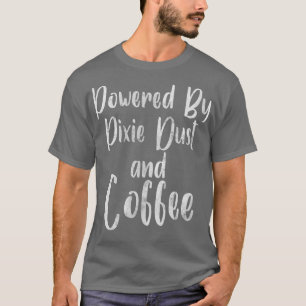 Vrouwen met een zachte koffie, met een Piie Dust e T-shirt