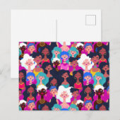 Vrouwen met empowerment briefkaart (Voorkant / Achterkant)