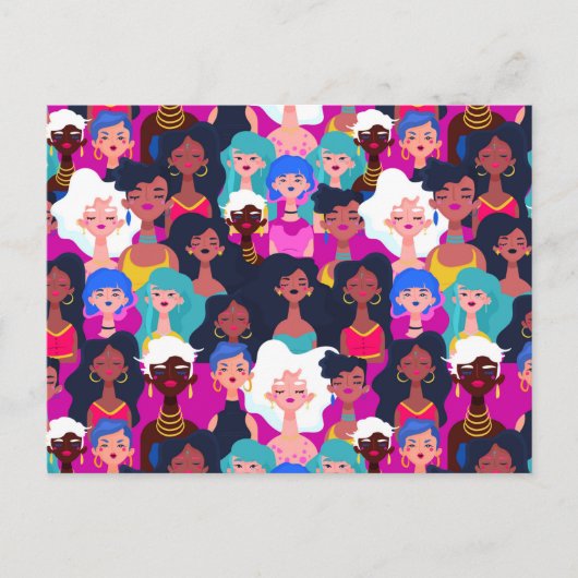 Vrouwen met empowerment briefkaart (Voorkant)