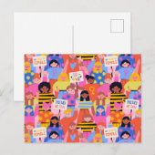 Vrouwen met empowerment briefkaart (Voorkant / Achterkant)