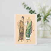  vrouwen met flap briefkaart (Staand voorkant)