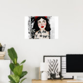  vrouwen met frida kahlo citeren Poster (Thuiskantoor)