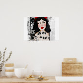  vrouwen met frida kahlo citeren Poster (Keuken)