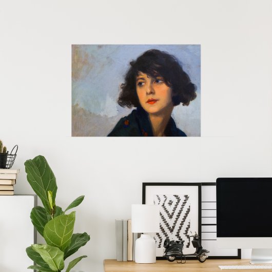 Vrouwen met groene scheervis, Cyprien Eugène Boule Poster (Thuiskantoor)