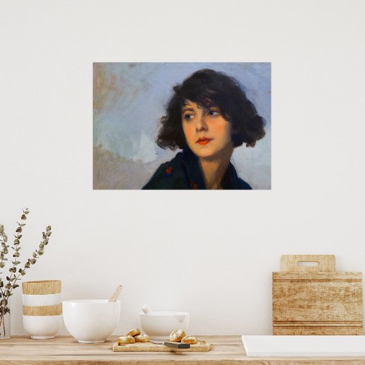 Vrouwen met groene scheervis, Cyprien Eugène Boule Poster (Keuken)