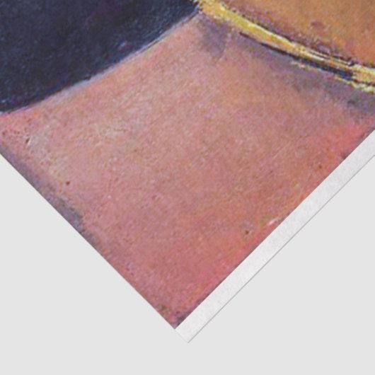 Vrouwen met groot Pet, Modigliani Tissuepapier (Detail)