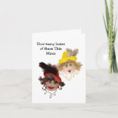 Vrouwen met hun Thin Mint Cookie Humor Kaart (Voorkant)