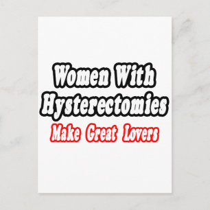 Vrouwen met hysterectomieën maken grote liefhebber briefkaart