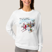 Vrouwen met lange mouwen op de Noordpool Rush Hour T-shirt (Voorkant)