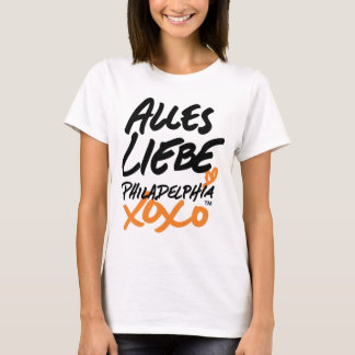 Vrouwen met liefde in de Duitse T-shirt