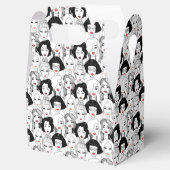 Vrouwen met lippenstift bedankdoosjes (Geopend)