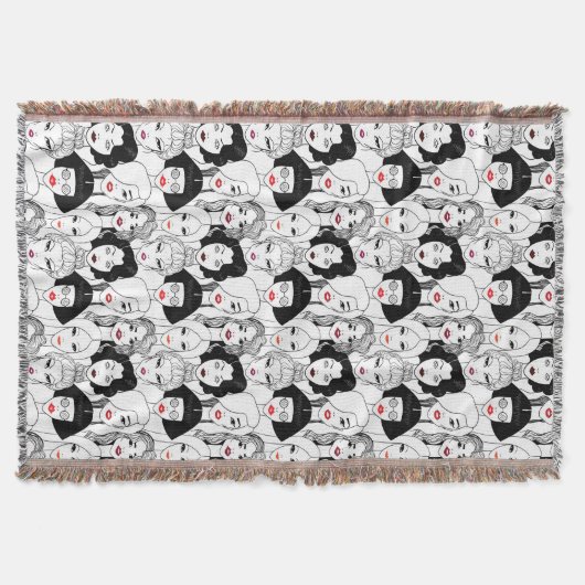 Vrouwen met lippenstift deken (Voorkant)