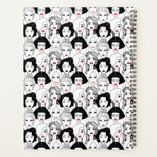 Vrouwen met lippenstift planner (Achterkant)