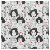 Vrouwen met lippenstift stof (Close Up)