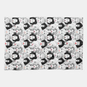 Vrouwen met lippenstift theedoek (Horizontaal)