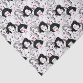 Vrouwen met lippenstift tissuepapier (Detail)