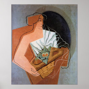Vrouwen met mand, door Juan Gris Poster
