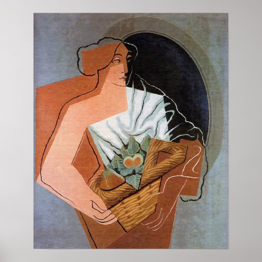 Vrouwen met mand, door Juan Gris Poster (Voorkant)