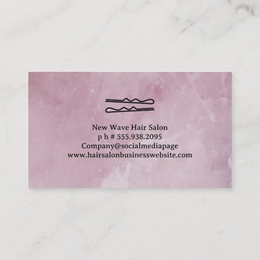 Vrouwen met mooi haar | Salon Tools Visitekaartje (Achterkant)