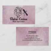 Vrouwen met mooi haar | Salon Tools Visitekaartje (Voorkant / Achterkant)