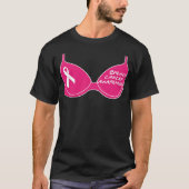 Vrouwen met roze kanker die meisjes krijgen onders t-shirt (Voorkant)