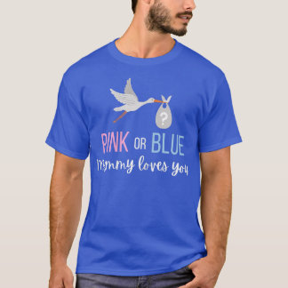 Vrouwen met roze of blauw Baby halen de moeder van T-shirt