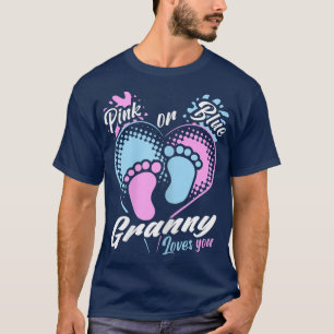 Vrouwen met roze of blauwe oma houden van je gesla t-shirt