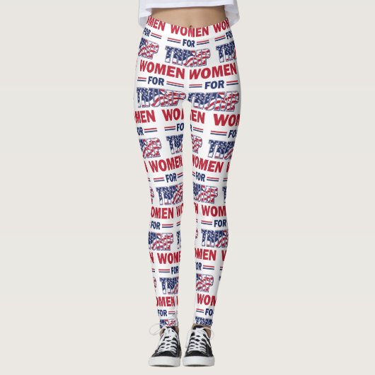 Vrouwen met Trump Keep America Great Leggings (Voorkant)